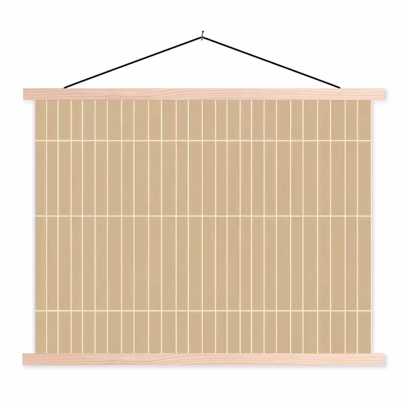 Schoolplaat - Verticaal - Wandtegel - Zand - Beige — 1