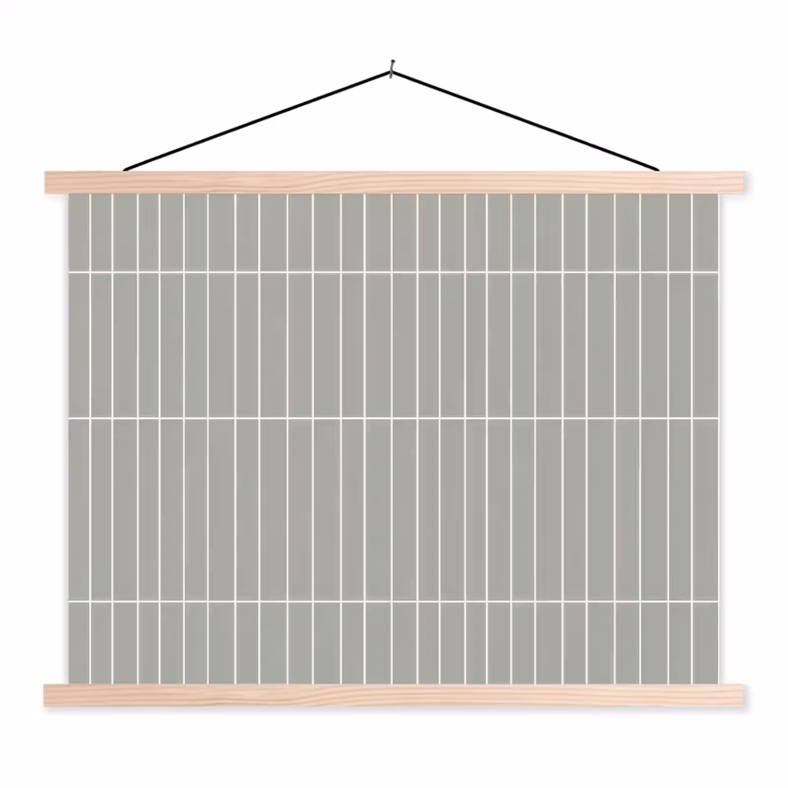 Schoolplaat - Wandtegel - Verticaal - Lichtgrijs — 1