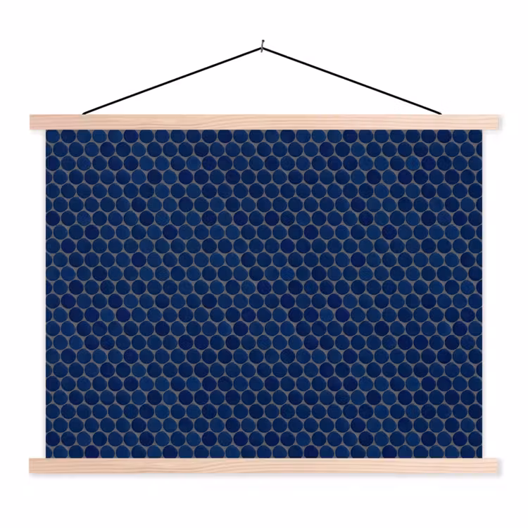 Schoolplaat - Penny - Mozaïek - Donkerblauw — 1