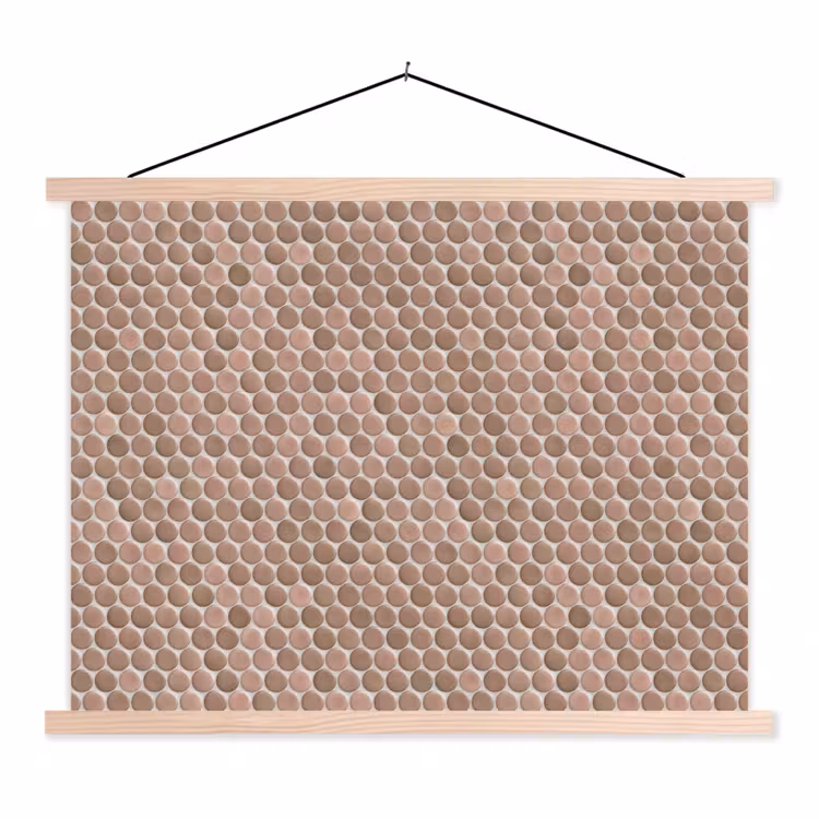 Schoolplaat - Penny - Mozaïek - Oudroze - Terracotta — 1