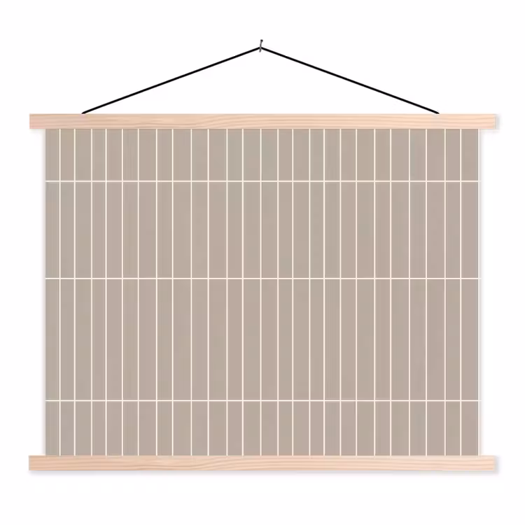 Schoolplaat - Verticaal - Wandtegel - Licht Beige — 1