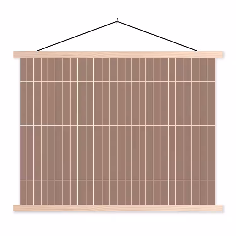 Schoolplaat - Verticaal - Wandtegel - Terracotta — 1