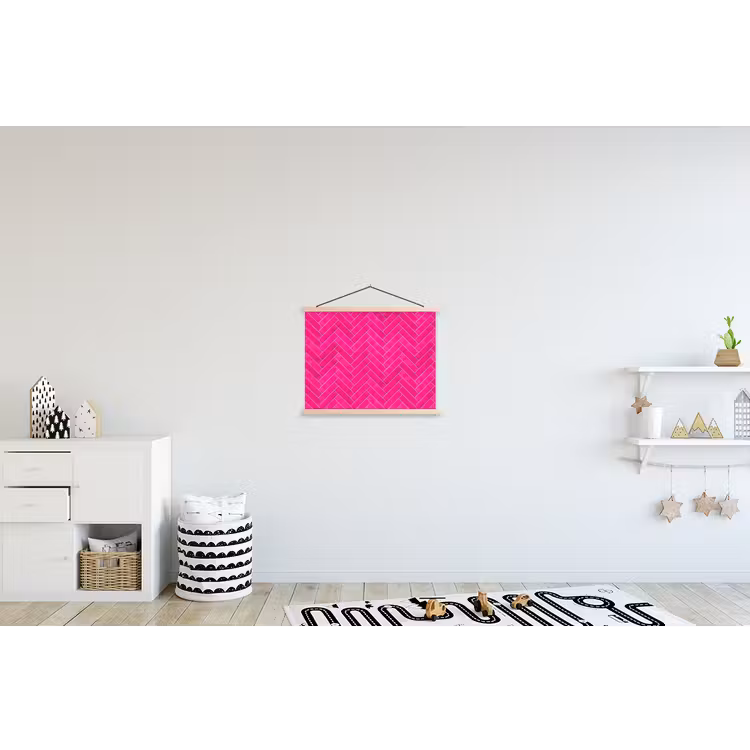 Schoolplaat - Visgraat - Wandtegel - Fuchsia - Roze — 3