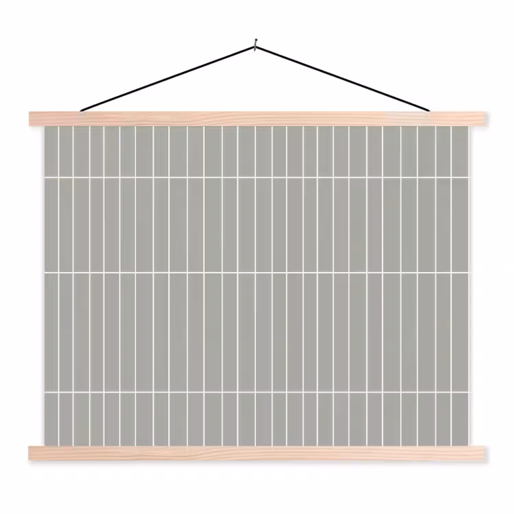 Schoolplaat - Wandtegel - Verticaal - Lichtgrijs — 1