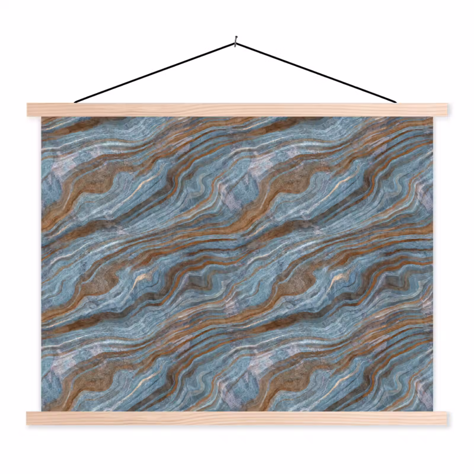Schoolplaat - Patroon - Steen - Blauw — 1