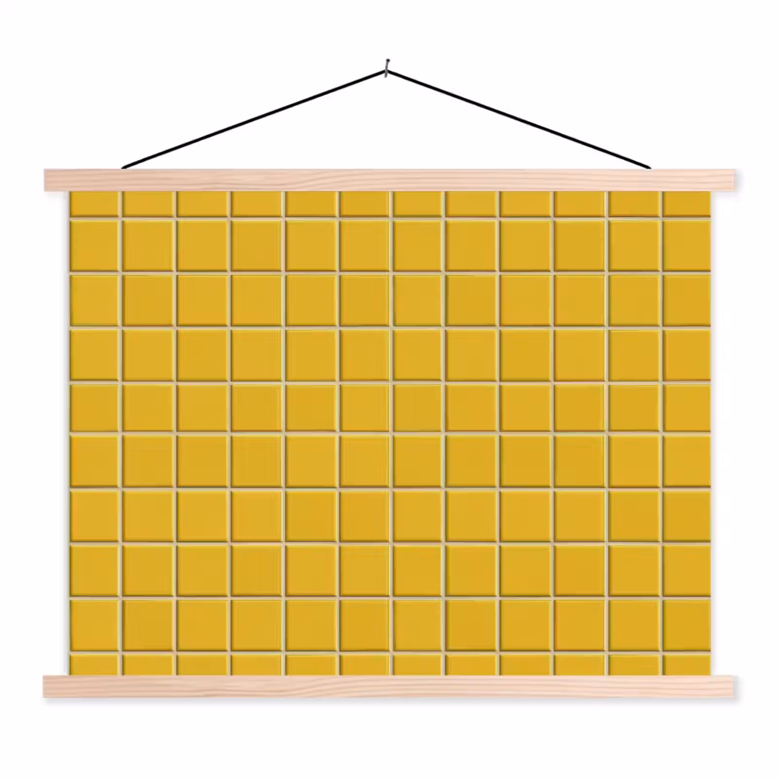 Schoolplaat - Patroon - Tegel - Okergeel — 1