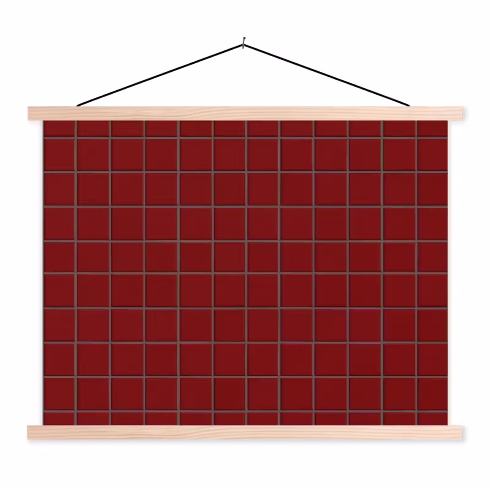 Schoolplaat - Patroon - Tegels - Burgundy — 1