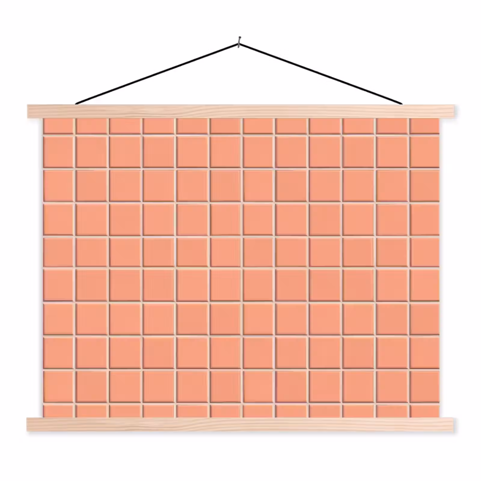 Schoolplaat - Patroon - Tegels - Perzik — 1