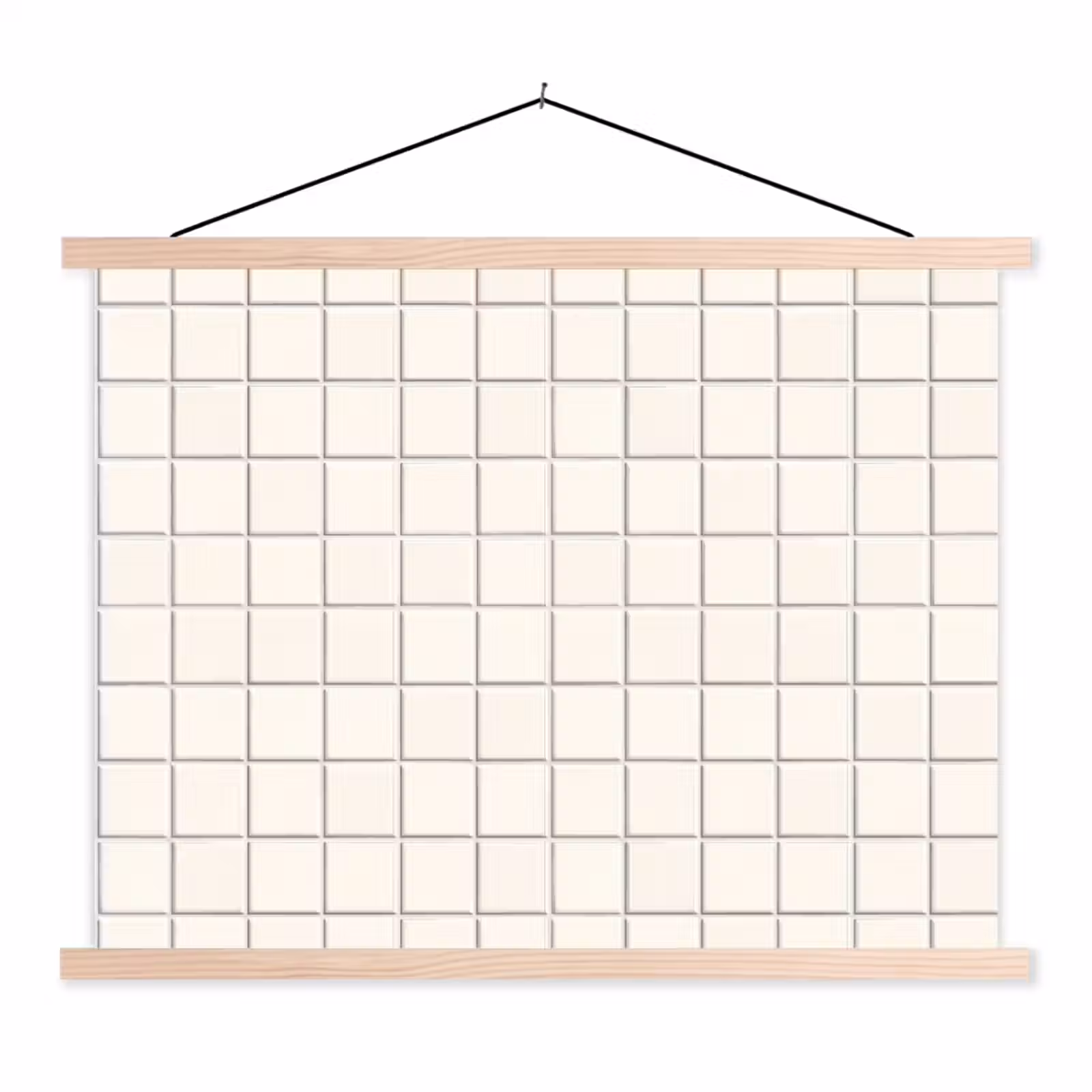Schoolplaat - Patroon - Tegels - Wit — 1