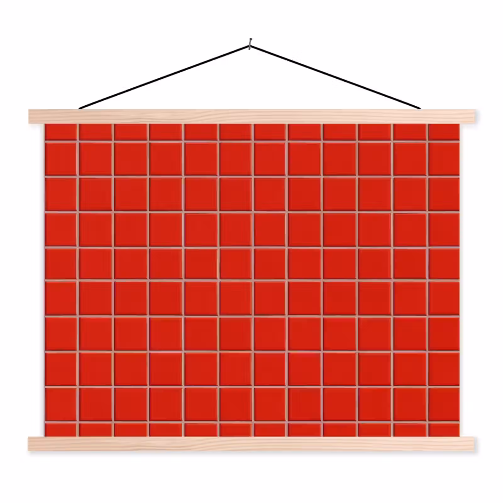 Schoolplaat - Tegel - Patroon - Kersen - Rood — 1