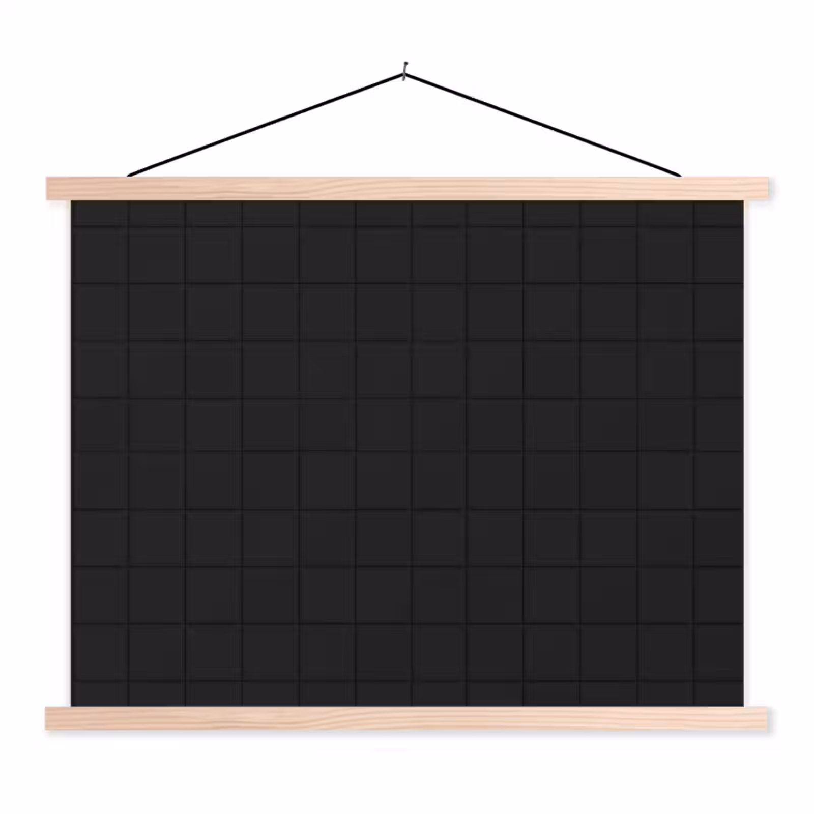 Schoolplaat - Tegels - Patroon - Mat - Zwart — 1