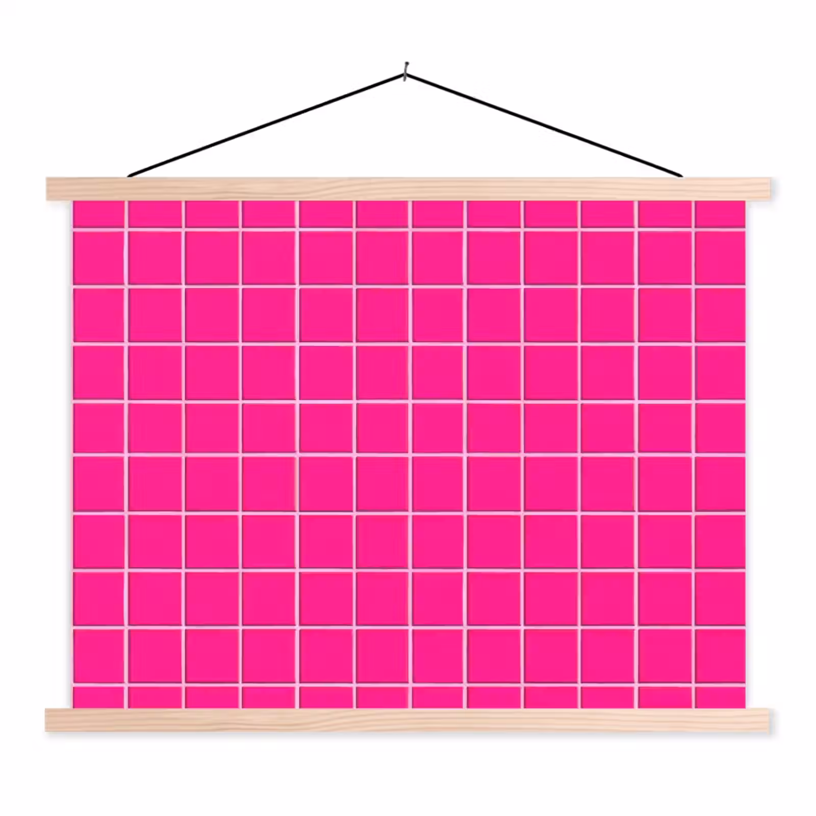 Schoolplaat - Tegels - Vierkant - Fuchsia — 1