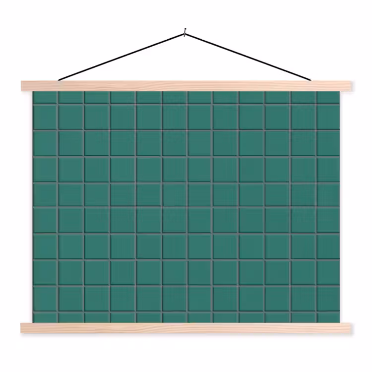 Schoolplaat - Patroon - Patroon - Smaragd — 1