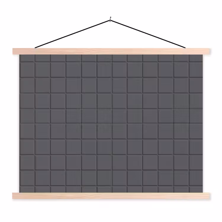 Schoolplaat - Patroon - Tegel - Grafiet - Grijs — 1