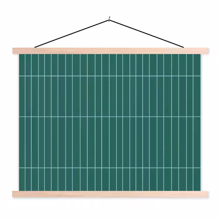 Schoolplaat - Patroon - Tegel - Saliegroen — 1