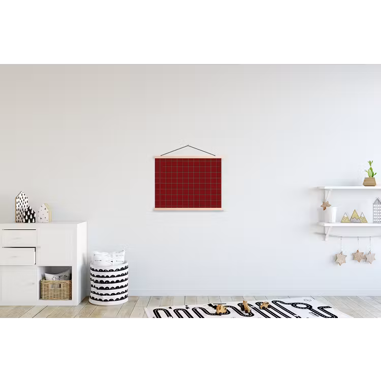 Schoolplaat - Patroon - Tegels - Burgundy — 3