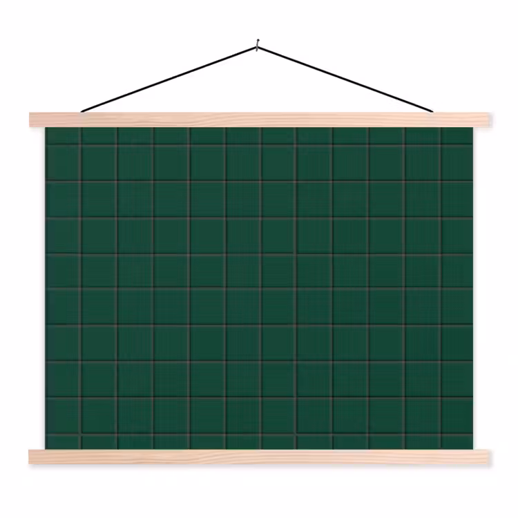 Schoolplaat - Patroon - Tegels - Dennen - Groen — 1