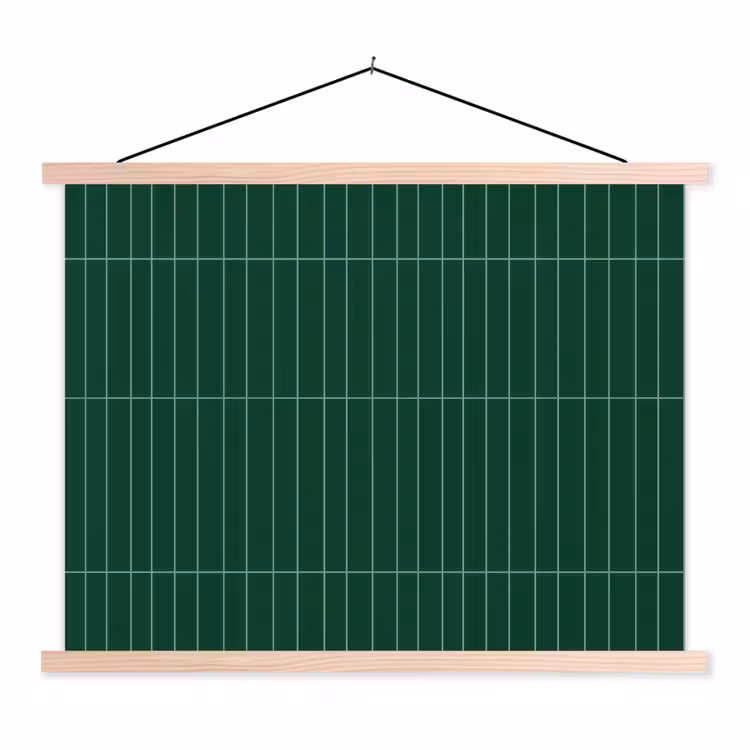 Schoolplaat - Patroon - Tegels - Donkergroen — 1