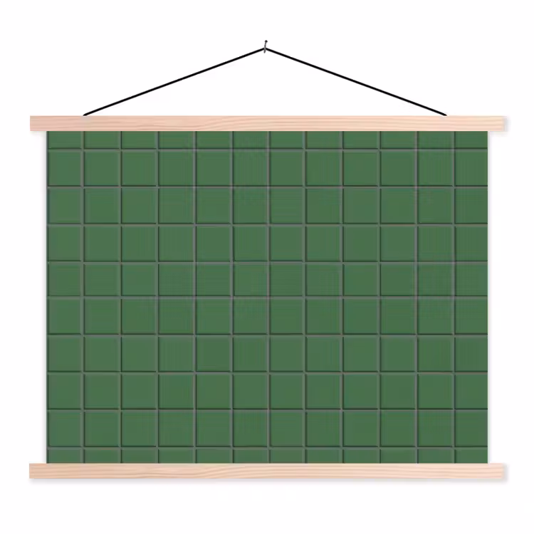 Schoolplaat - Patroon - Tegels - Groen — 1