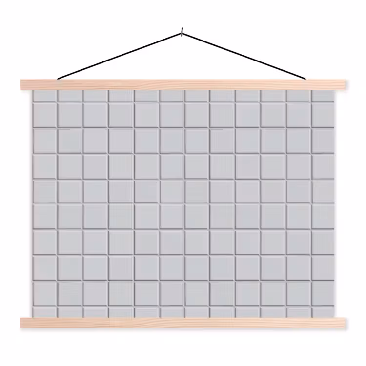 Schoolplaat - Patroon - Tegels - Licht - Grijs — 1