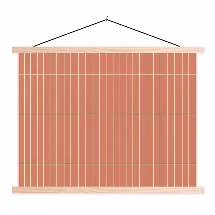 Schoolplaat - Patroon - Tegels - Terracotta — 1