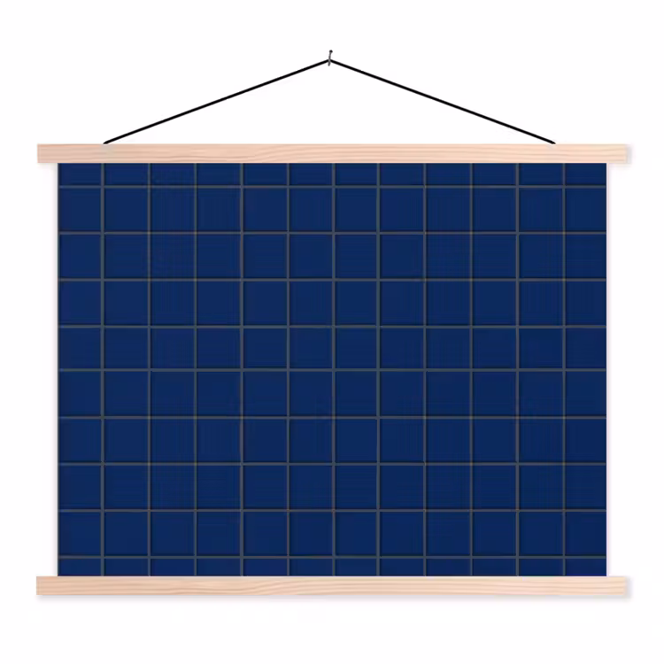 Schoolplaat - Tegel - Patroon - Blauw — 1
