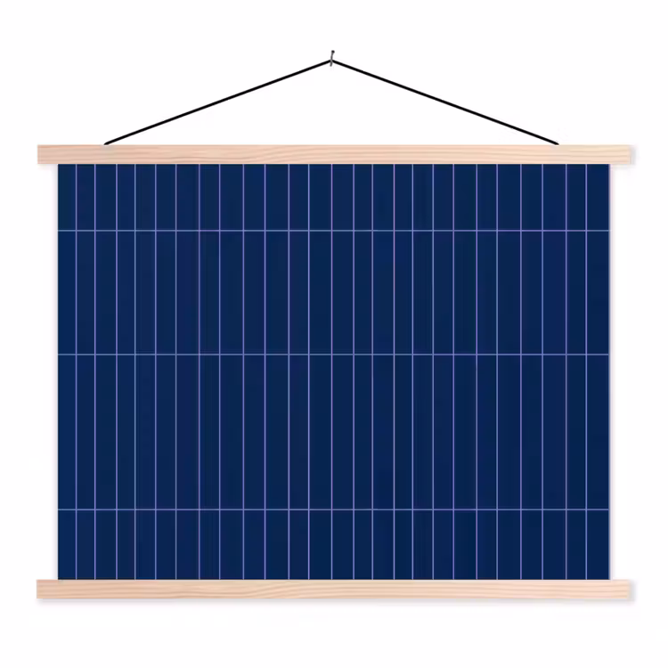 Schoolplaat - Tegels - Langwerpig - Blauw — 1