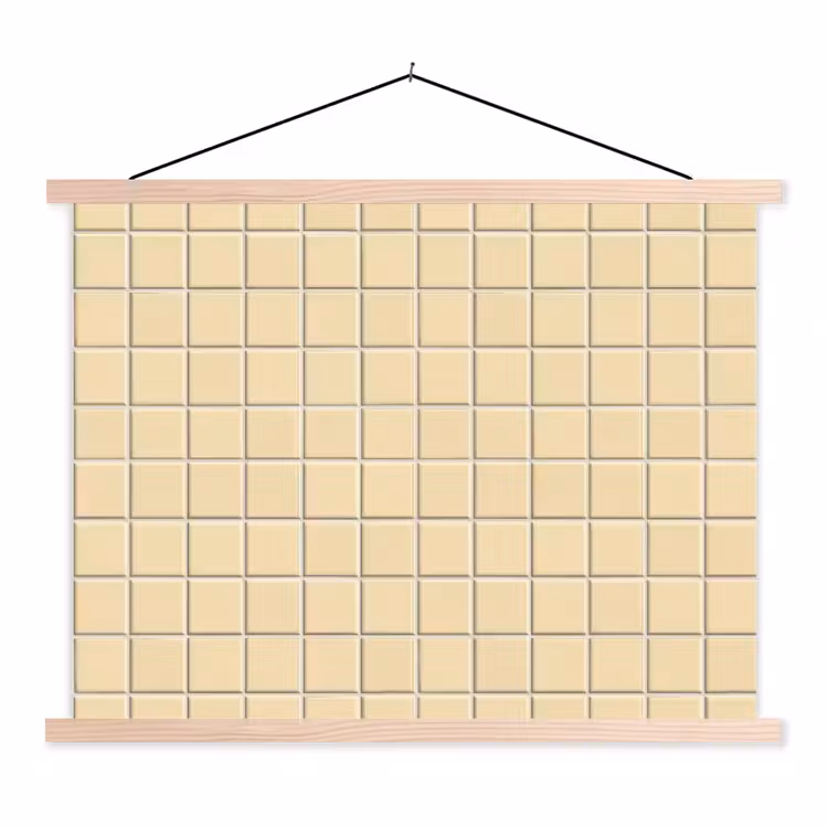 Schoolplaat - Tegels - Patroon - Crème — 1