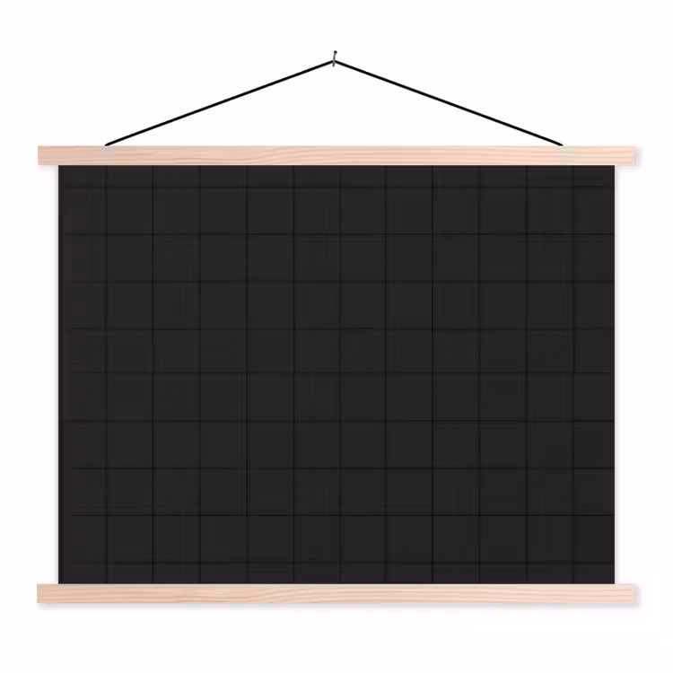 Schoolplaat - Tegels - Patroon - Mat - Zwart — 1