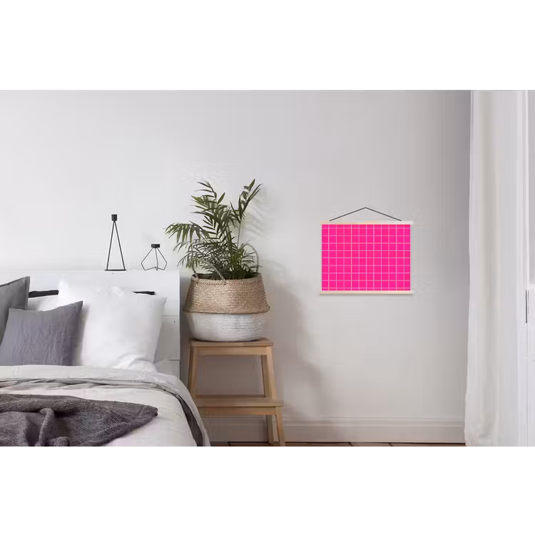 Schoolplaat - Tegels - Vierkant - Fuchsia — 2