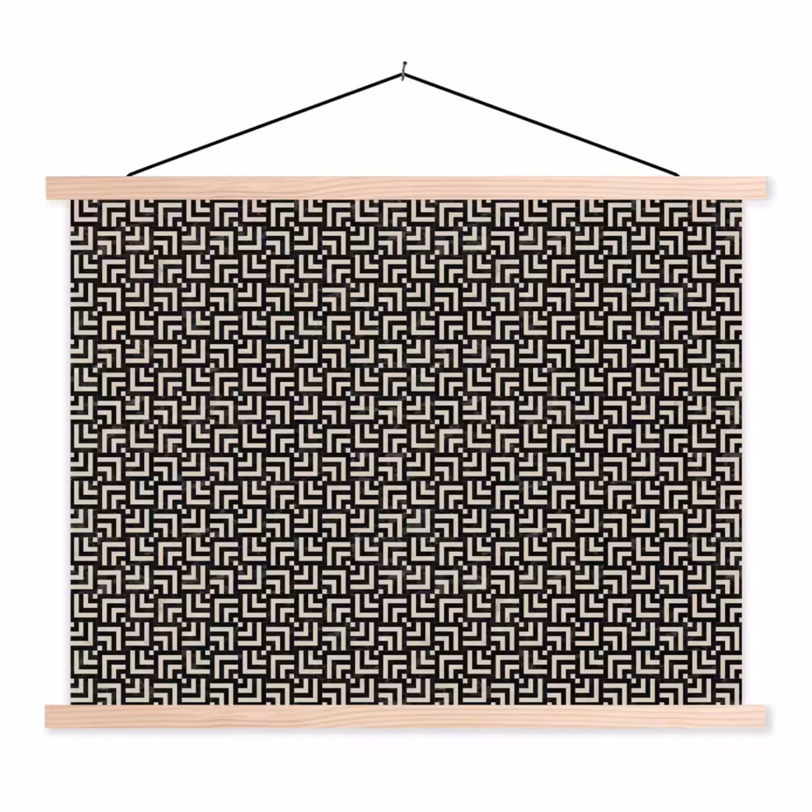Schoolplaat - Patroon - Marmer - Zwart — 1