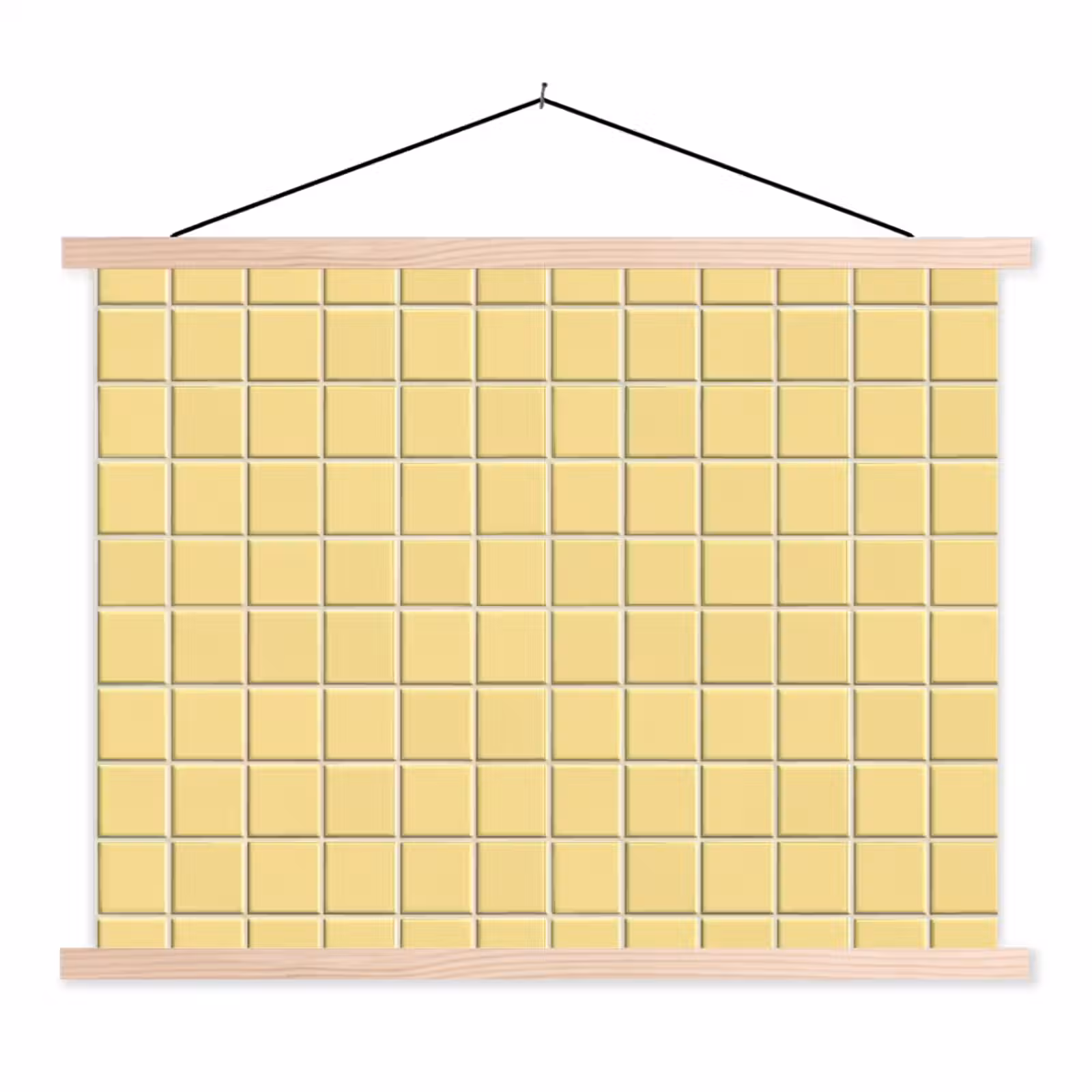 Schoolplaat - Patroon - Tegels - Geel — 1