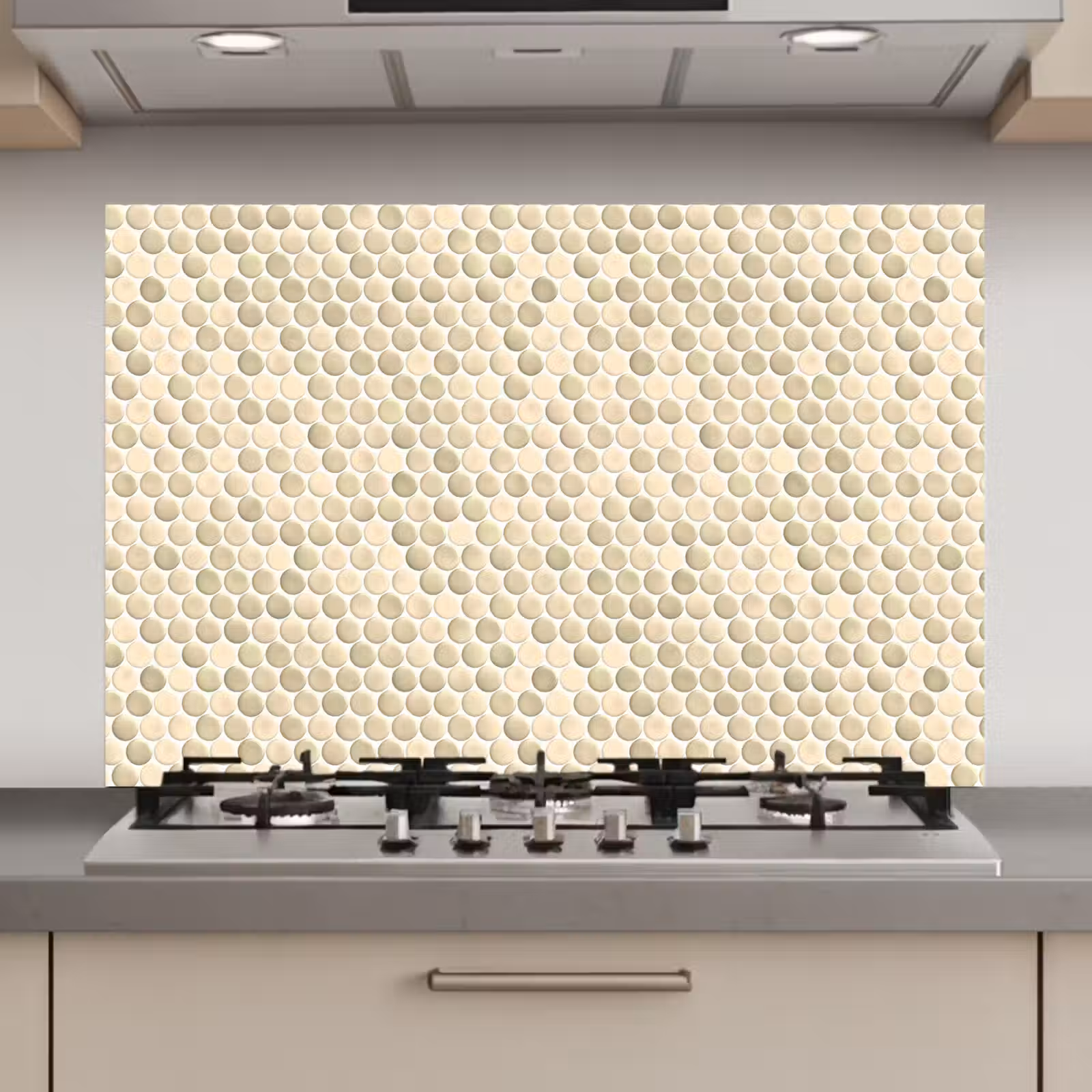 Spatscherm keuken - Penny - Mozaïek - Zand — 1