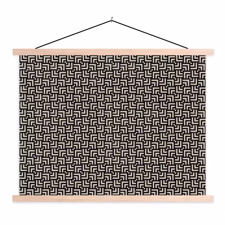 Schoolplaat - Patroon - Marmer - Zwart — 1