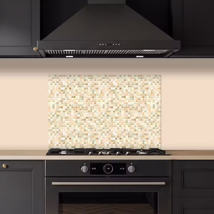 Spatscherm keuken - Mozaïek - Patroon - Beige — 2