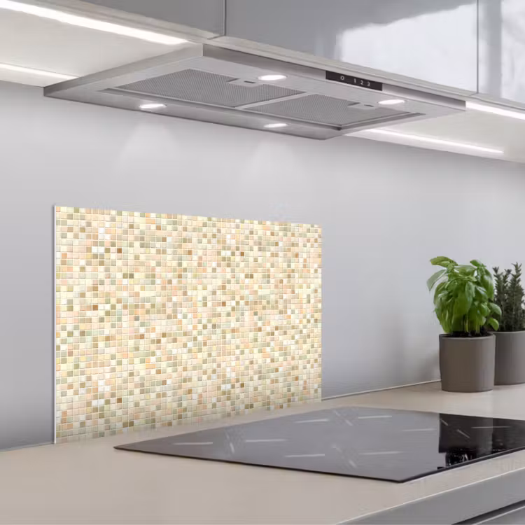 Spatscherm keuken - Mozaïek - Patroon - Beige — 5