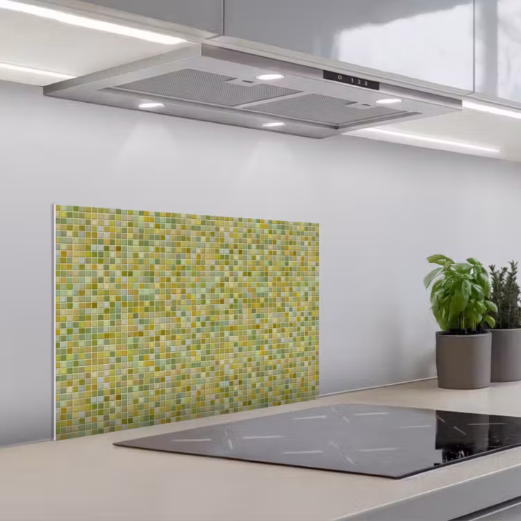Spatscherm keuken - Mozaïek - Patroon - Groen — 5