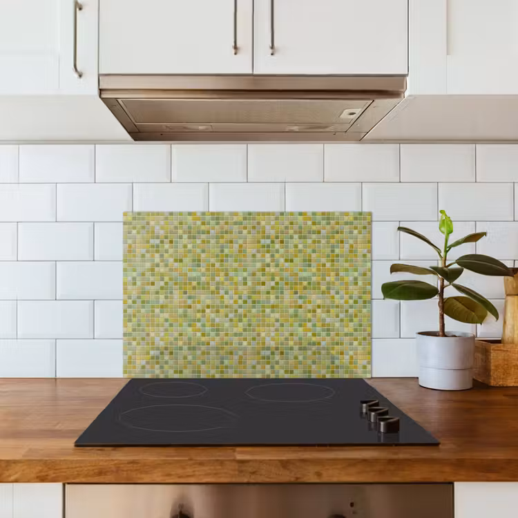 Spatscherm keuken - Mozaïek - Patroon - Groen — 6