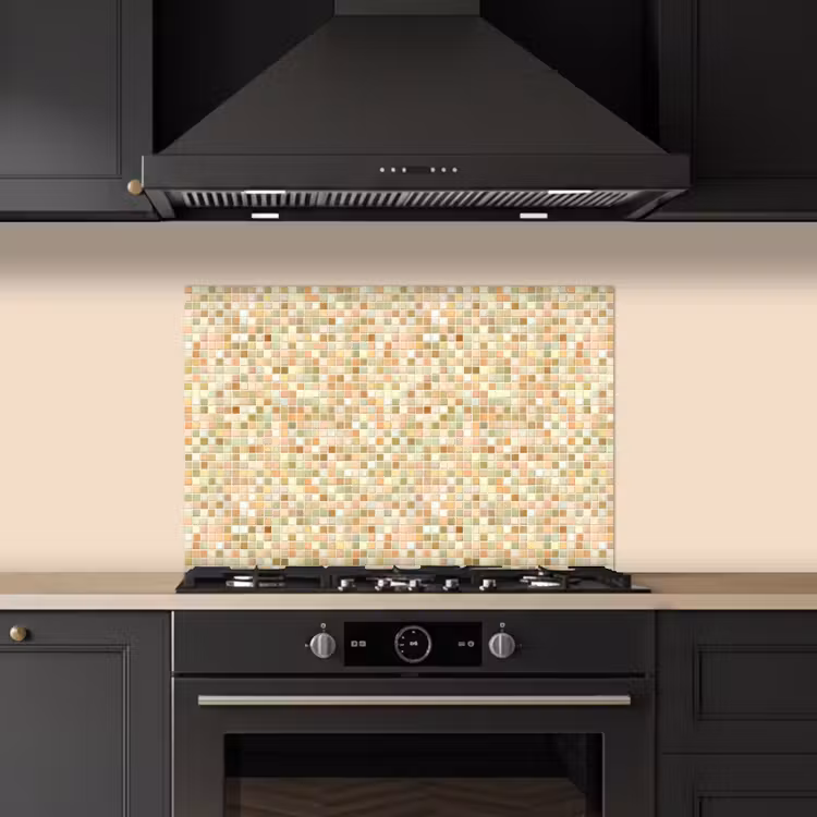 Spatscherm keuken - Mozaïek - Patroon - Terracotta — 2