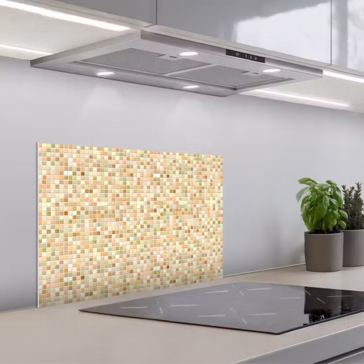 Spatscherm keuken - Mozaïek - Patroon - Terracotta — 5