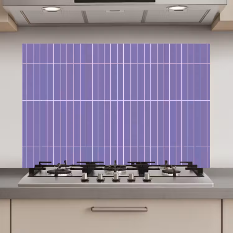 Spatscherm keuken - Patroon - Tegel - Lila — 1