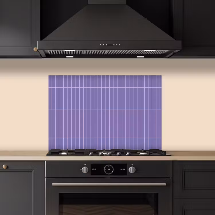 Spatscherm keuken - Patroon - Tegel - Lila — 2