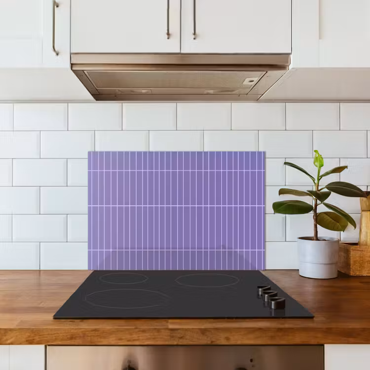 Spatscherm keuken - Patroon - Tegel - Lila — 6