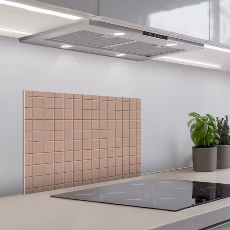 Spatscherm keuken - Patroon - Tegel - Oudroze — 5