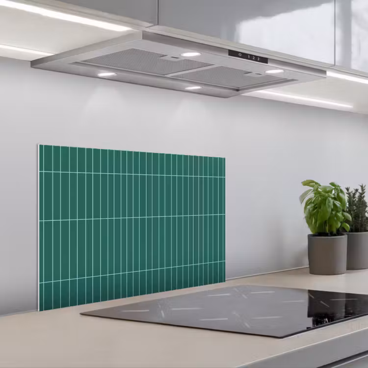 Spatscherm keuken - Patroon - Tegel - Saliegroen — 5
