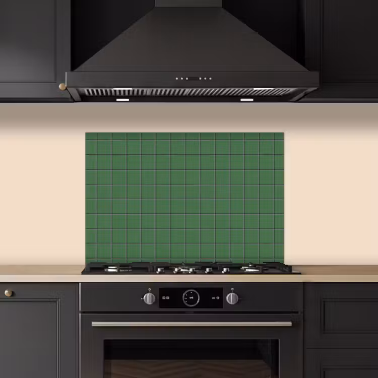 Spatscherm keuken - Patroon - Tegels - Groen — 2