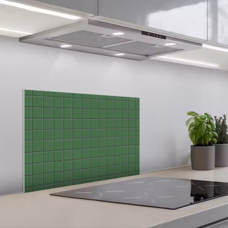 Spatscherm keuken - Patroon - Tegels - Groen — 5