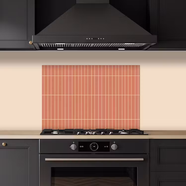 Spatscherm keuken - Patroon - Tegels - Terracotta — 2