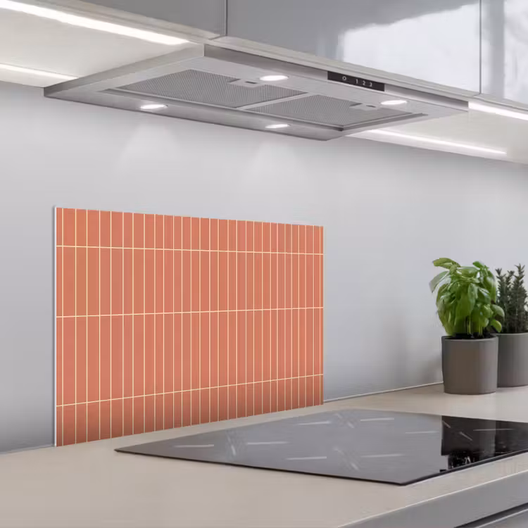 Spatscherm keuken - Patroon - Tegels - Terracotta — 5