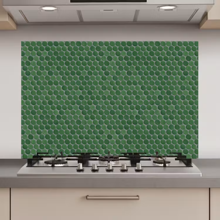 Spatscherm keuken - Penny - Mozaïek - Bosgroen - Green — 1